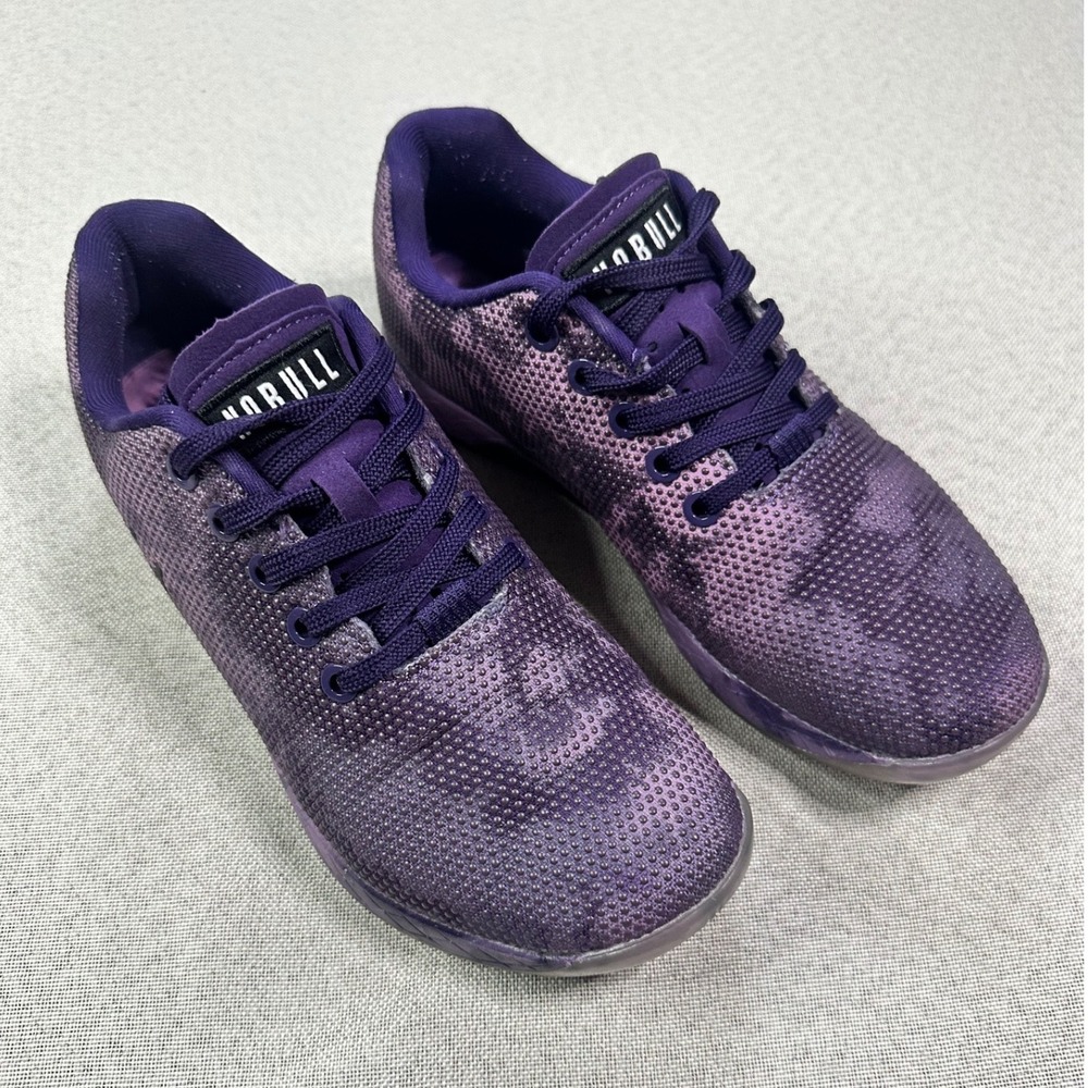 NOBULL Trainer Women 7 Purple SuperFabric Tie Dye Cross Training Gym Shoes Y2K